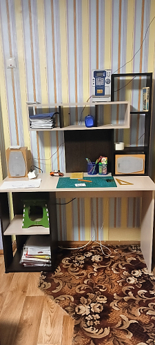 Письменный стол Эфес дуб сонома / белый фото покупателя 6