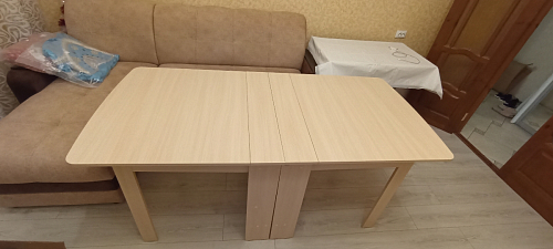 Стол обеденный раздвижной СтК7 дуб молочный фото покупателя 105