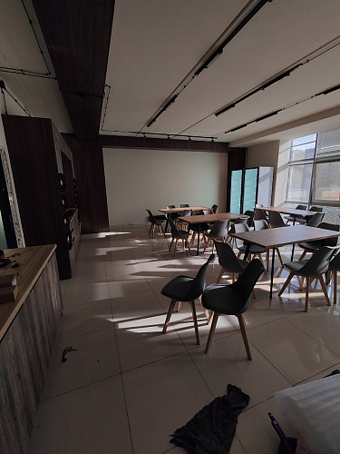 Стол Тринити Лофт 120 32 мм дуб галифакс табако / черный матовый фото покупателя 299