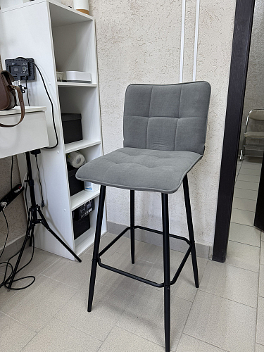 Барный стул Bari серый велюр фото покупателя 26