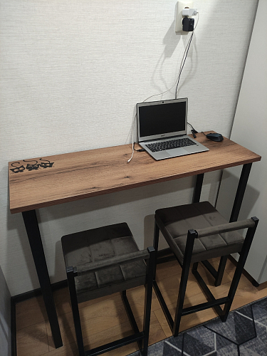 Барная стойка Дилан Лофт 120х60х110 бетон фото покупателя 15