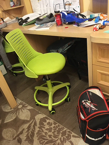 Компьютерное кресло Kiddy/Кидди розовое ткань (сетка) фото покупателя 57