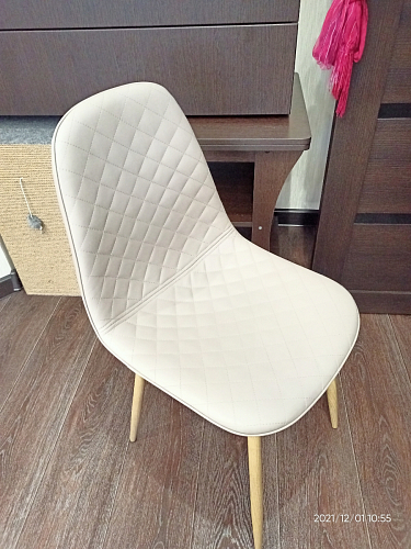 Стул на металлокаркасе Capri blue / white фото покупателя 70