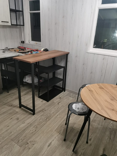 Барная стойка Дилан Лофт 120х40х98 дуб делано темный фото покупателя 136