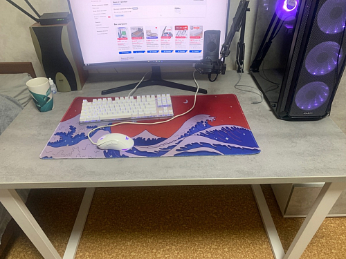 Деревянный стол Лота Лофт 140х80 дуб крафт табачный / черный матовый фото покупателя 801