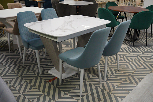 Стул на металлокаркасе Kora black / gray из шоурума 16