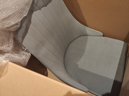 Стул на металлокаркасе Kora light blue / white фото покупателя 63