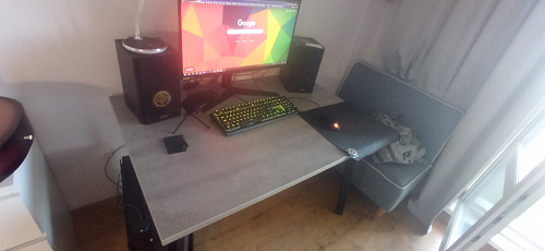 Стол Тринити Лофт 120 32 мм дуб галифакс табако / черный матовый фото покупателя 92