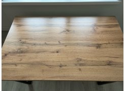 Деревянный стол Лота Лофт 120(160)х75 черный матовый / бетон светлый фото покупателя 82