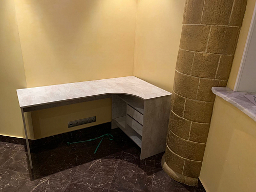 Письменный стол СПм-25 левый белый  - Уцененный экземпляр фото покупателя 41