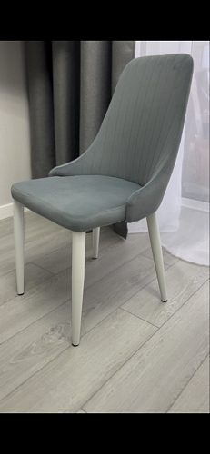 Стул на металлокаркасе Kora light blue / white фото покупателя 414