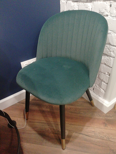 Стул на металлокаркасе Gabi 1 light purple / black / gold фото покупателя 100