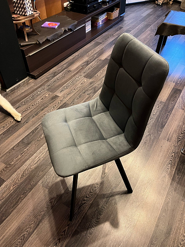 Стул на металлокаркасе Чилли черный / зеленый фото покупателя 1394