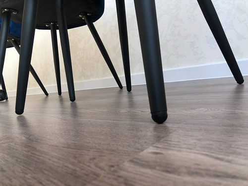 Стул на металлокаркасе Gabi 1 light blue / black / gold фото покупателя 306