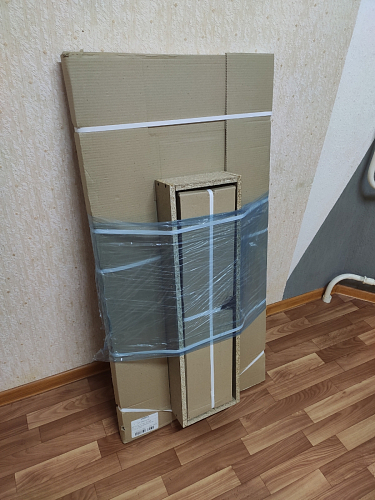 Стол Тринити Лофт 120 32 мм дуб галифакс табако / черный матовый фото покупателя 686