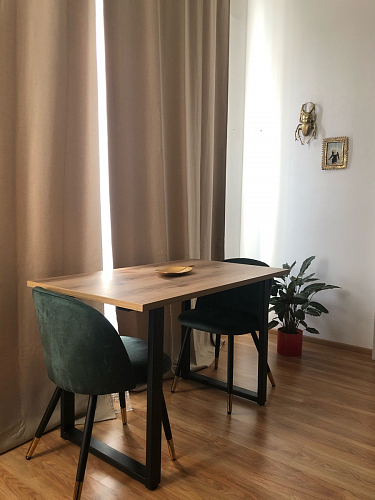 Стул на металлокаркасе Gabi 1 темно-серый / черный фото покупателя 331