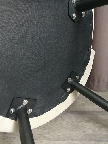 Стул на металлокаркасе Gabi 1 light purple / black / gold фото покупателя 235