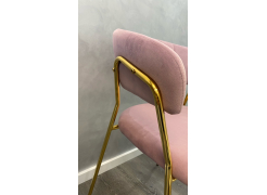 Стул на металлокаркасе Kamelia зеленый / золото фото покупателя 59