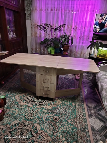 Стол-книжка Глория 606 М с ящиками дуб сонома фото покупателя 2