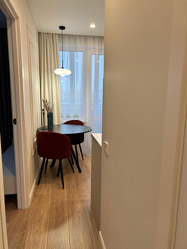 Стул на металлокаркасе Gabi 1 light blue / black / gold фото покупателя 567