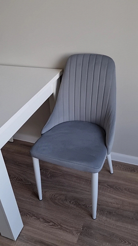 Стул на металлокаркасе Kora light blue / white фото покупателя 90