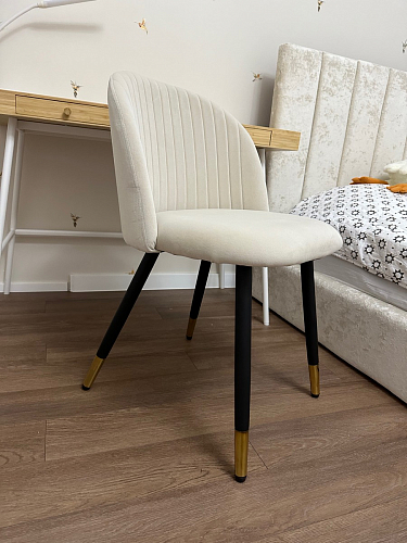 Стул на металлокаркасе Gabi latte / gold / black фото покупателя 255