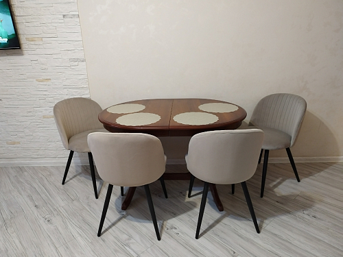 Стул на металлокаркасе Gabi gray / black фото покупателя 488