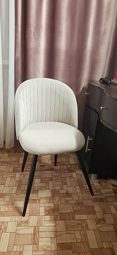 Стул на металлокаркасе Gabi latte / gold / black фото покупателя 291