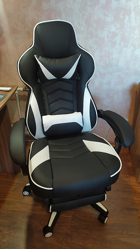 Компьютерное кресло Stimul черное / белое фото покупателя 2