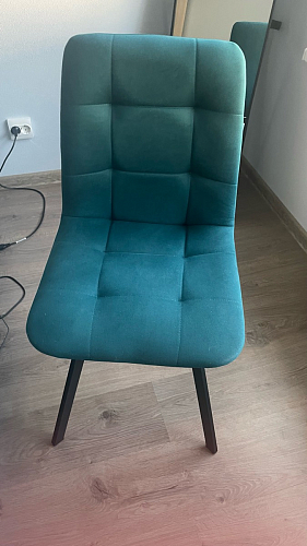 Стул на металлокаркасе Чилли зеленый / белый каркас фото покупателя 219