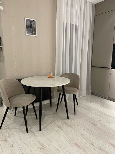 Стул на металлокаркасе Gabi 1 dark gray / black фото покупателя 663