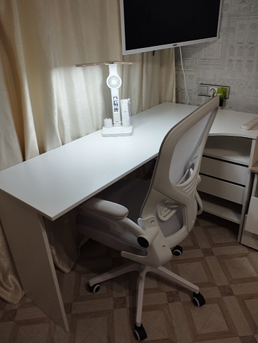 Компьютерное кресло Konfi light gray / blue / white фото покупателя 153