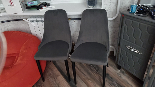 Стул на металлокаркасе Kora white / gray фото покупателя 314