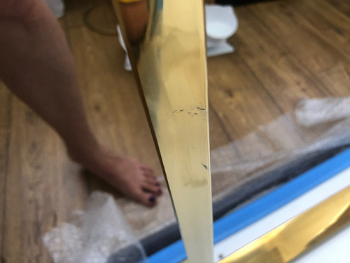 Керамический стол Селена 1 140х80 черный мрамор / золото фото покупателя 11