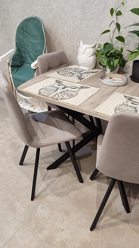 Стул на металлокаркасе Чилли горчичный / черный фото покупателя 1474