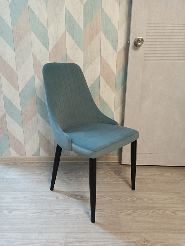Стул на металлокаркасе Kora light blue / white фото покупателя 144