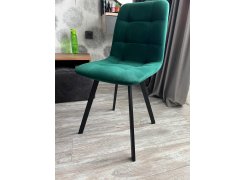 Стул на металлокаркасе Чилли синяя ткань / белый фото покупателя 174