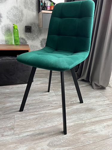 Стул на металлокаркасе Чилли зеленый / белый каркас фото покупателя 174