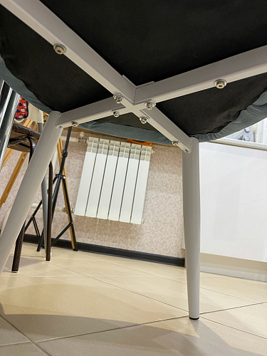 Стул на металлокаркасе Kora dark gray / black фото покупателя 53