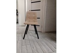 Стул на металлокаркасе Чилли синяя ткань / белый фото покупателя 282