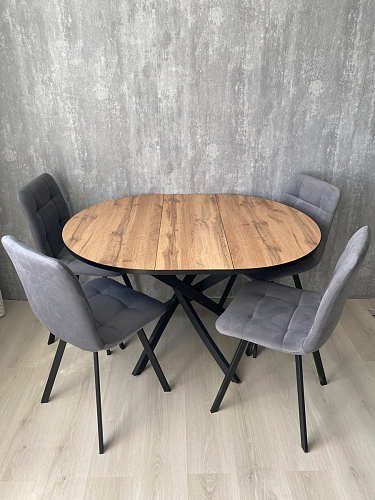 Стул на металлокаркасе Чилли К черный / зеленый фото покупателя 452