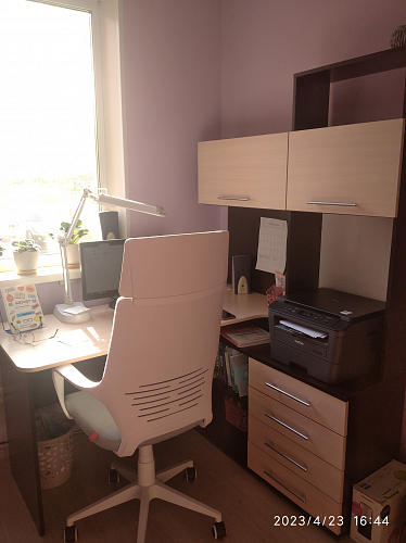 Компьютерный стол КСТ-14.1Л белый левый фото покупателя 8