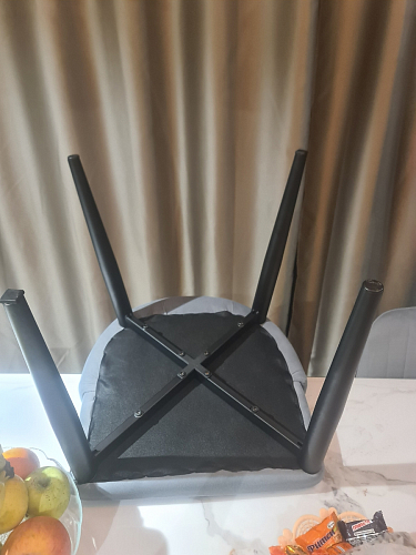 Стул на металлокаркасе Kora dark gray / black фото покупателя 314