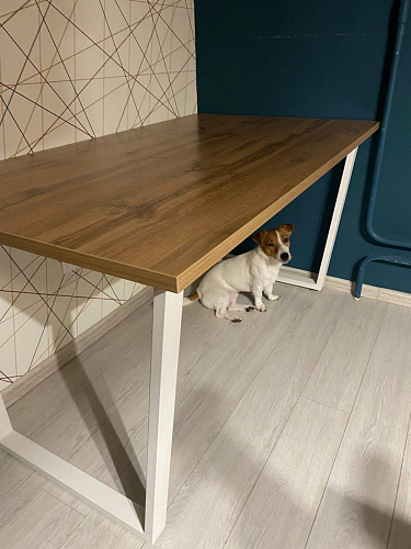 Деревянный стол Лота Лофт 140х80 дуб крафт табачный / черный матовый фото покупателя 162