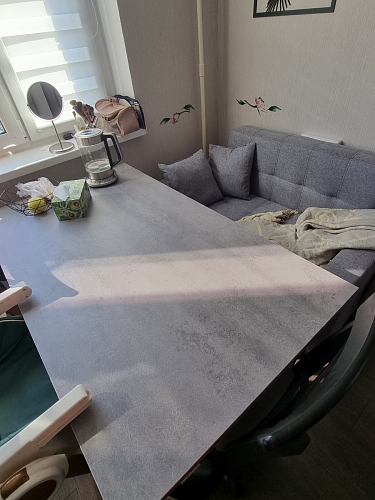 Стол Лота Лофт 120 32 мм бетон / черный матовый фото покупателя 165