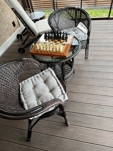 Кофейный комплект из ротанга Pelangi/Пеланги walnut грецкий орех фото покупателя 8