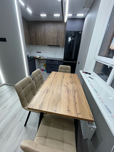 Стул на металлокаркасе Чилли К латте / белый фото покупателя 911