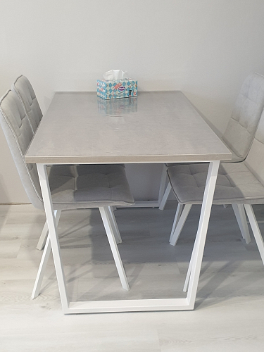 Деревянный стол Лота Лофт 120x75 дуб крафт табачный / черный матовый фото покупателя 989