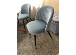 Стул на металлокаркасе Gabi 1 gray / black фото покупателя 482