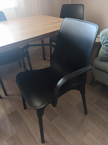 Кресло SHT-S76 белое / хром лак фото покупателя 7